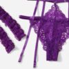 Violet Spell Sheer Lace 3 Piece Set