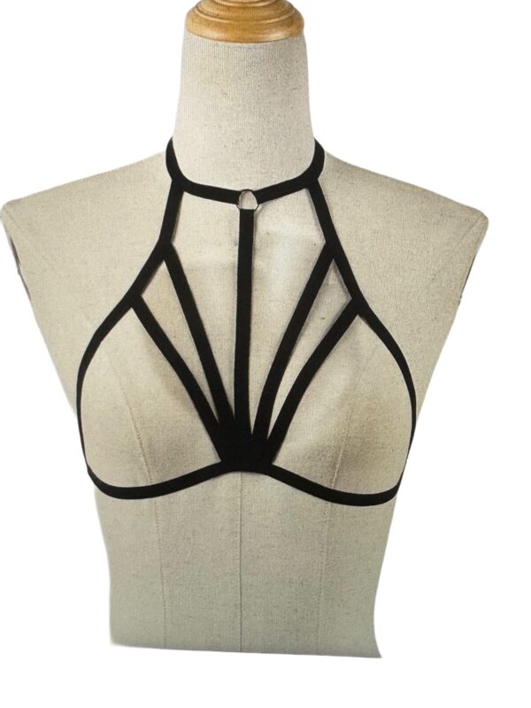 Nocturne Goth Harness Crop Top