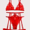 Unholy Ruby Sheer Lace Set