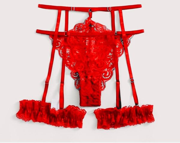 Unholy Ruby Sheer Lace Set