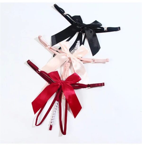 Cherry Tease Bow Beading G String