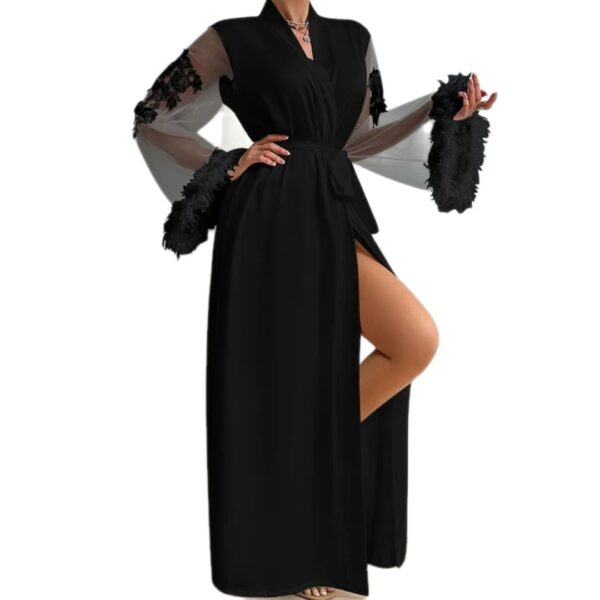 Midnight Noir Veil Robe