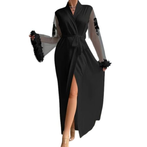 Midnight Noir Veil Robe