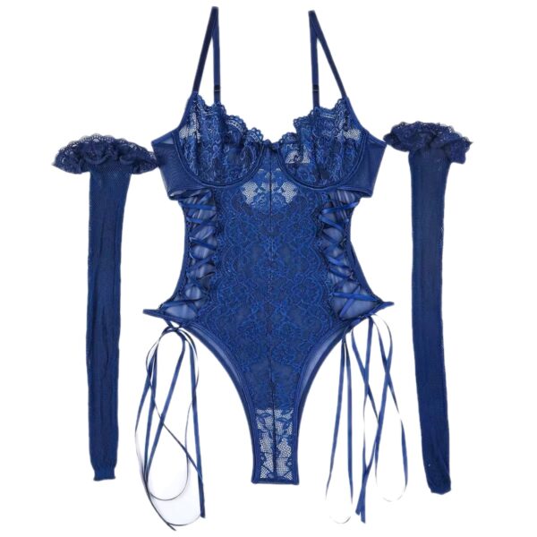 The Bluebird Lace Corset Bodysuit