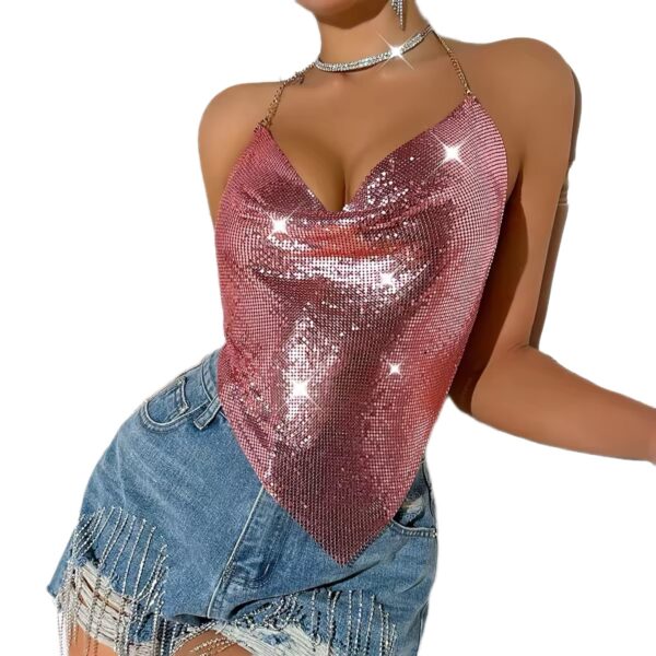 Aurora Rhinestone Halter Top