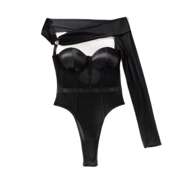copy_1f98dd21-8e7b-4d56-9c71-e3a248f0ec16 Bella Black Asymmetry Bodysuit