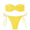 Sunshine Yellow Bloom Tie-Side Bikini Set