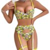 Zesté Floral Garter Set