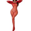 Lady in Red Lace Body Stocking