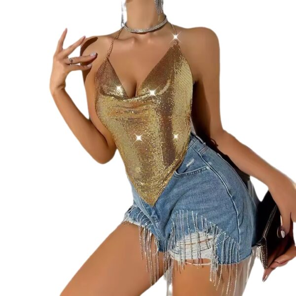 Aurora Rhinestone Halter Top