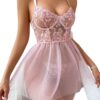 Blush Petal Whispers Babydoll Set