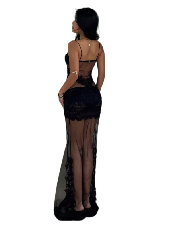 Midnight Veil Lace Lingerie Set