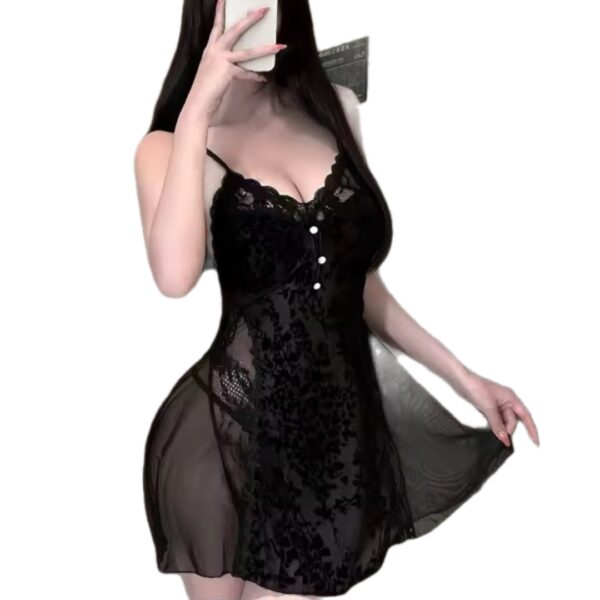 Luna Black Chemise