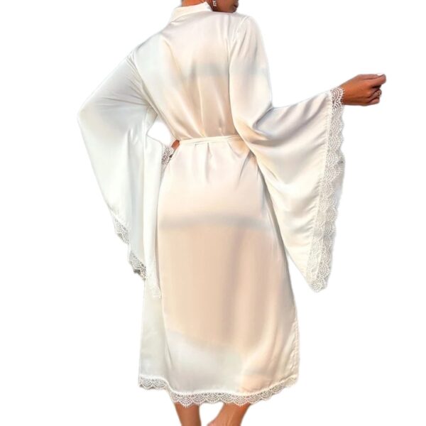 Ivory Whisper Lace Robe