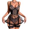 Mystique Lace Garter Set