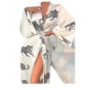 Ivory Jaguar Luxe Wrap Satin Robe