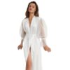 Ethereal Veil Satin Robe