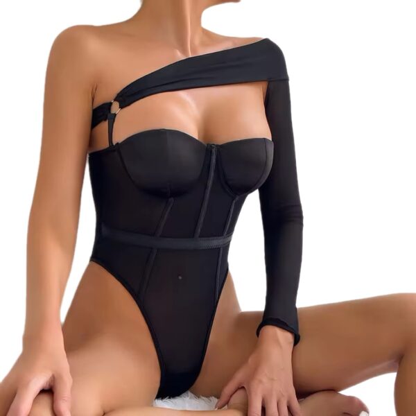 copy_a2c16755-6942-4d83-8bb2-e8305cb4b017 Bella Black Asymmetry Bodysuit