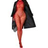 Lady in Red Lace Body Stocking