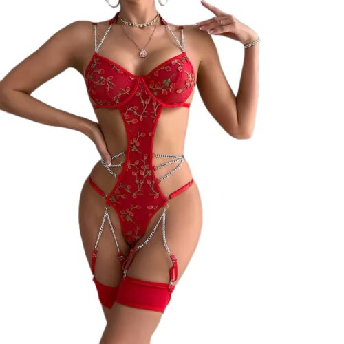 Olivia Imperia Red Bodysuit