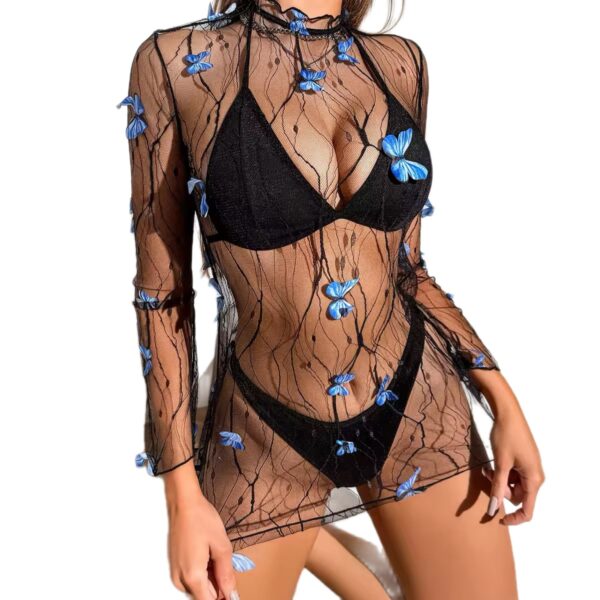 Blue Reverie Sheer Dress