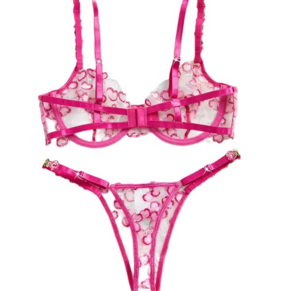 Amour Pop Embroidery Lingerie Set