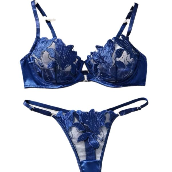 Blue Sky Floral Lingerie Set