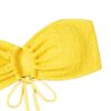 Sunshine Yellow Bloom Tie-Side Bikini Set