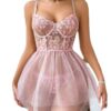 Blush Petal Whispers Babydoll Set