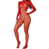Lady in Red Lace Body Stocking