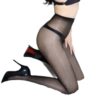 Midnight Melt Gloss High  Thigh Stockings -Black