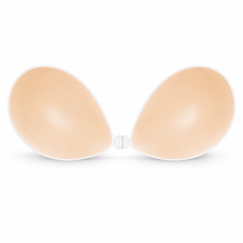 Strapless V cut Plunge Bra - Ivory