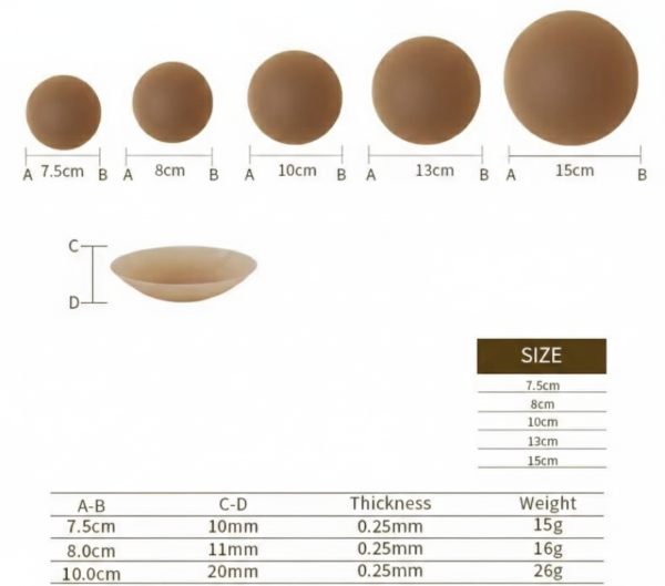 Silicon Nipple Covers - Bronze