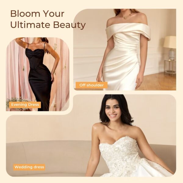 Strapless V Cut Plunge Bra - Nude