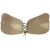 Adhesive Push Up Wing Bra - Dark Beige