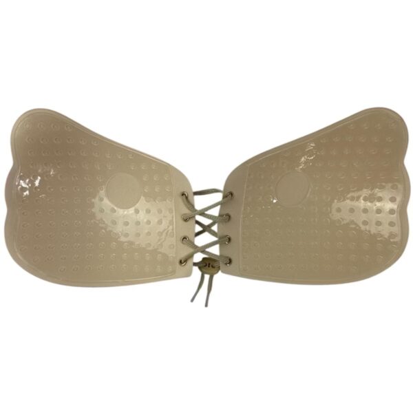 Adhesive Push Up Wing Bra - Dark Beige