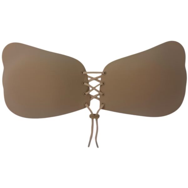 Adhesive Push Up Wing Bra - Deep nude