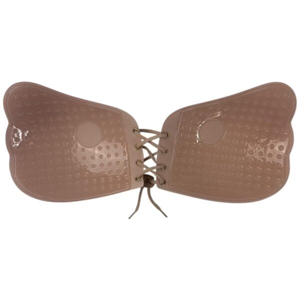 Adhesive Push Up Wing Bra - Deep nude