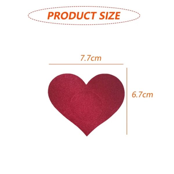 Love Hearts Nipple Pastries- Black