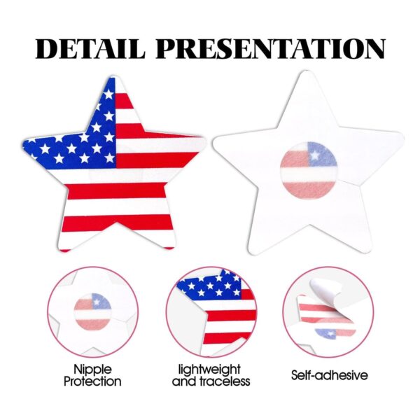 Flags  & Stars Nipple Pastries