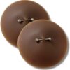 Silicone Nipple Cover With Classic Piercing- Brown