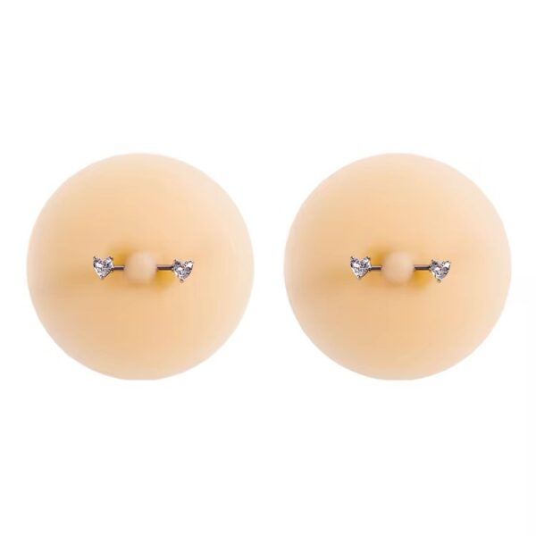 SinSpark Diamond Bars Pierced Nipple Cover