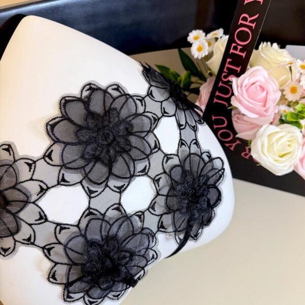 Midnight Bloom Thong