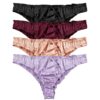 Satin Frill 4 Colour Briefs Set