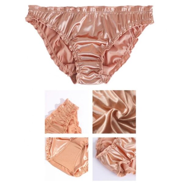 Satin Frill 4 Colour Briefs Set