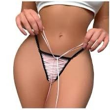 Pink Nights Ribbon Thong
