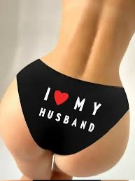 img_3090 I Love My Husband Printed Thong -Medium