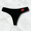 Kisses Printed Thong - Black 2 PCS Pack