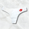 Kisses Printed Thong - Black 2 PCS Pack