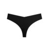 Kisses Printed Thong - Black 2 PCS Pack